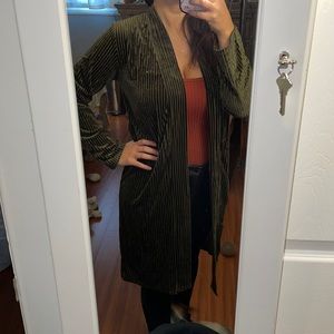 Olive Green Women's Long Jacket